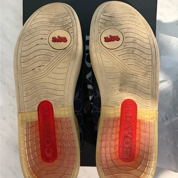 Coach Navy and Gray Sneakers - Picture 3 of 8